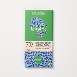 70% Bio-Zartbitterschokolade Tigernuss & Mandel