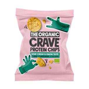 The Organic Crave Protein Chips Sour Cream & Onion Taste 30g