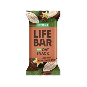 Lifebar Oat Snack Cashew Chocolate Chip BIO 