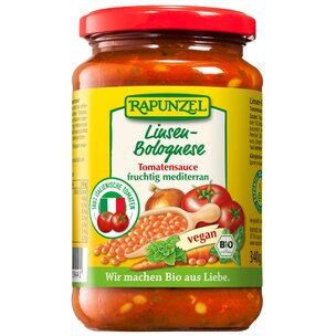 Tomatensauce Linsen-Bolognese, vegan