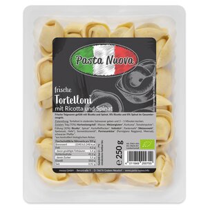 Frische Tortelloni mit Ricotta und Spinat