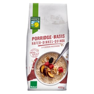 Porridge-Basis Hafer-Dinkel-Quinoa, 3-Flocken