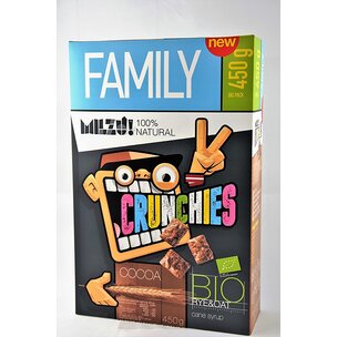 MILZU! BIO Family Roggenflakes Crunchies mit Kakao