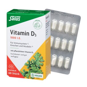 Salus® Vitamin D3 1000 vegan, 60 Kapseln