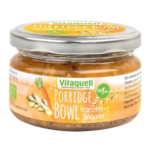 Porridge-Bowl Karotte-Ingwer Bio vegan