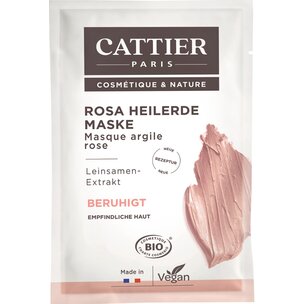 Cattier Rosa Heilerde Maske für empfindliche Haut