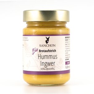 Brotaufstrich Hummus Ingwer, Sanchon