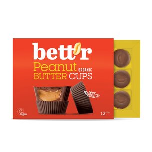  Box of peanut butter cups, Bio Bett`r 156 g (12x13 g)
