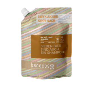 benecosBIO Nachfüllbeutel 1000 ml Shampoo Unisex BIO-Bier