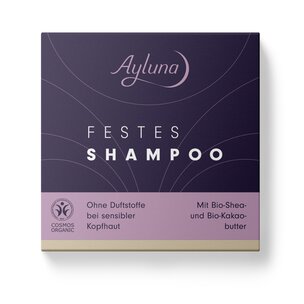 Festes Shampoo ohne Duftstoffe bei sensibler Kopfhaut