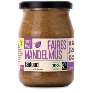Faires Nussmus 100% Mandel (250g, Pfandglas klein, Bio & Fairtrade)