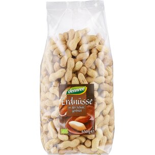 Erdnüsse in der Schale, geröstet