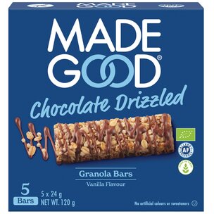 MadeGood Bio Müsliriegel mit Schokolade und Vanillegeschmack 5x24g