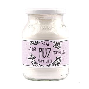 PUZ - Bio-Puderzucker im Pfandglas