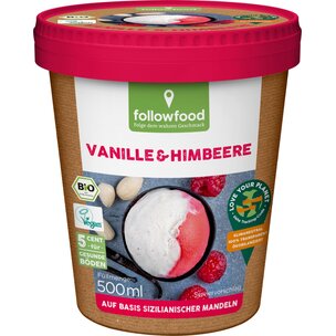 Bio Eis Vanille & Himbeere vegan