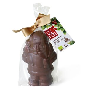 Cocoa Weihnachtsmann Mandelschokolade 52% raw & vegan