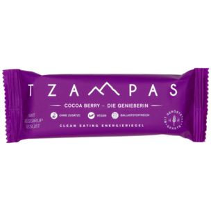 TZAMPAS Cocoa Berry - Die Genießerin. Clean Eating Energieriegel 