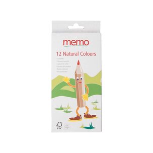 memo Natural Colours 12 sortierte Farben, FSC-zertifiziert