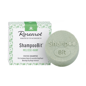 festes ShampooBit® Melisse-Hanf - 60g - in Schachtel