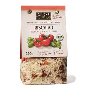 GLÜCKs Risotto mit Tomaten und Basilikum 250g bio*