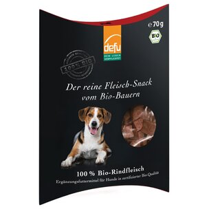 Hund - Reiner Fleisch Snack Bio-Rind