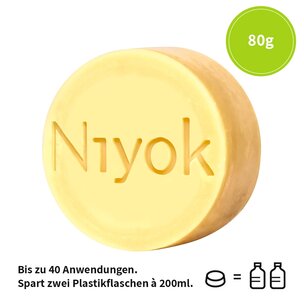 NIYOK festes Shampoo & Conditioner Green Touch, Limited Edition, Sisalsäckchen