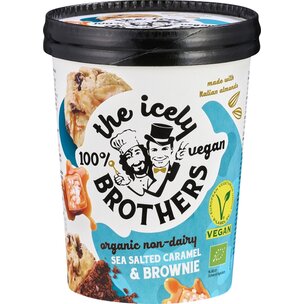 The Icely Brothers - Vegan BIO/Organic Ice Cream: Salted Caramel Brownie 460ml