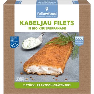 Kabeljau Filets in Bio-Knusperpanade