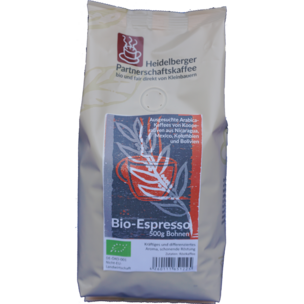 Bio-Espresso 500g Bohnen - HD Partnerschaftskaffee
