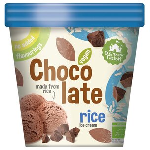 Chocolate rice ice cream