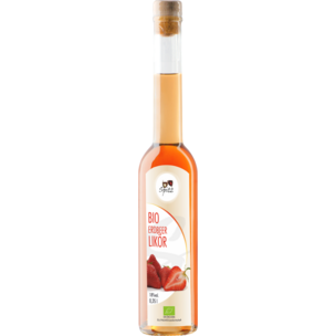 Bio Erdbeer Likör mit Fruchtsaft 0.35 l, 18 vol%
