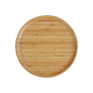 pandoo Teller aus Bambus - wiederverwendbar - Größe 25 cm x 25 cm x 2 cm