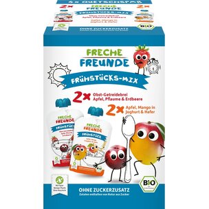 Bio Quetschie MultiPack Frühstücks-Mix 4er Pack