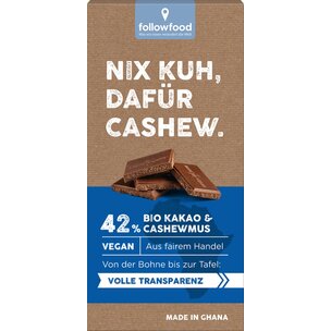Bio Kakaoerzeugnis mit Cashewmus
