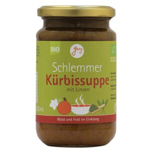 Bio Schlemmer Kürbissuppe mit Linsen