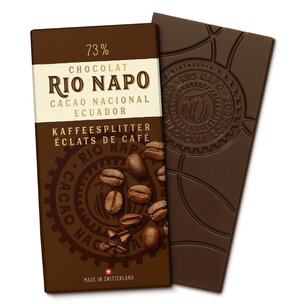 Rio Napo 73% mit gerösteten Kaffeesplittern