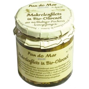 Makrelenfilets in Bio-Olivenöl