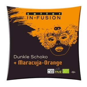 Dunkle Schoko + Maracuja-Orange 