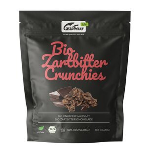 Bio Zartbitter Crunchies (100g Beutel)