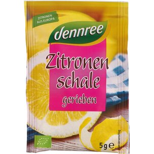 Zitronenschale gerieben