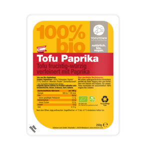 Tofu Paprika Tofu fruchtig-würzig verfeinert mit Paprika