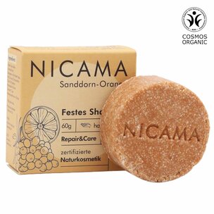 NICAMA Festes Shampoo Sanddorn-Orange
