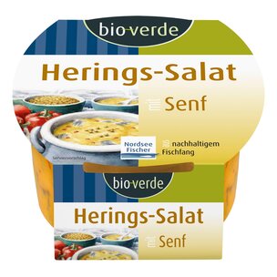 Herings-Salat in Senf-Marinade