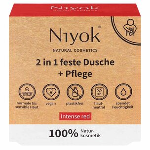 NIYOK - 2 en 1 douche solide & soin Intense Red