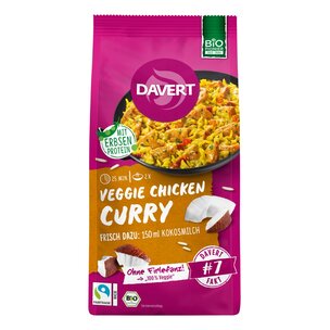 Veggie Chicken Curry mit Fairtrade Reis 120g