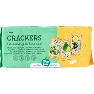 Cracker Rosmarin und Leinsamen