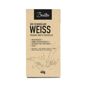 Biosüße Bio-Schokolade Weiss 40g
