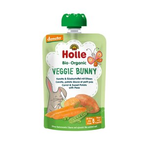 Veggie Bunny - Karotte & Süsskartoffel mit Erbsen