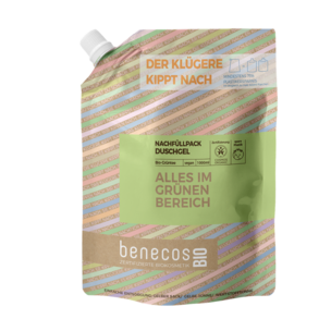 benecosBIO Nachfüllbeutel 1000 ml Duschgel BIO-Grüntee