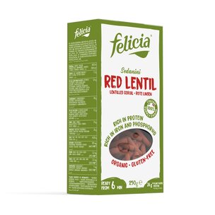 Felicia Bio Rote Linsen Sedanini 250g